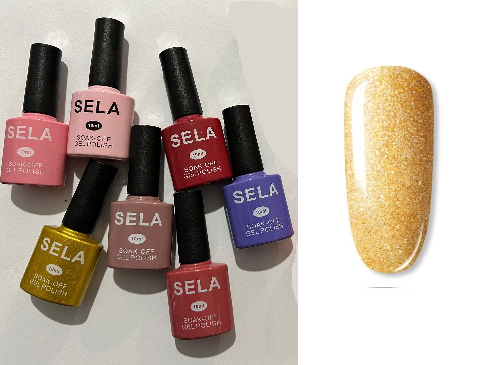 20_mt6z-6n Oja semipermanenta Sela Charm Collection ,20 Auriu Sidefat - imagine 1