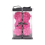 Ursulet cu flori din spuma,25 cm