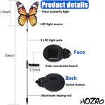 Set 2 lampi solare decorative fluture - imagine 2