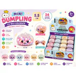 Jucarie Antistres Squishy Dumpling cu Bile Gel Colorate, 5 cm, Rainbow Mystery, Surpriza Colorata