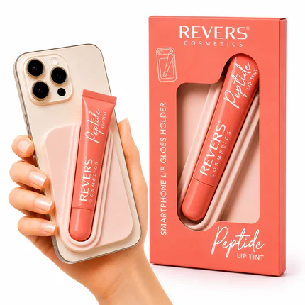 Ulei de buze nuantator cu peptide+ suport telefon, 06 Nectar Glow, Revers, 10ml