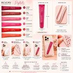 Ulei de buze nuantator cu peptide+ suport telefon, 01 Cherry Glaze, Revers, 10ml - imagine 2