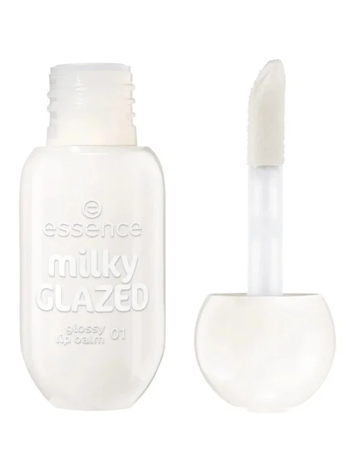 balsam-de-buze-stralucitor-milky-glazed-sheeriously-creamy-01-essence~100681419 Balsam de buze strălucitor milky GLAZED, Sheeriously Creamy 01, Essence 4 ml - imagine 1