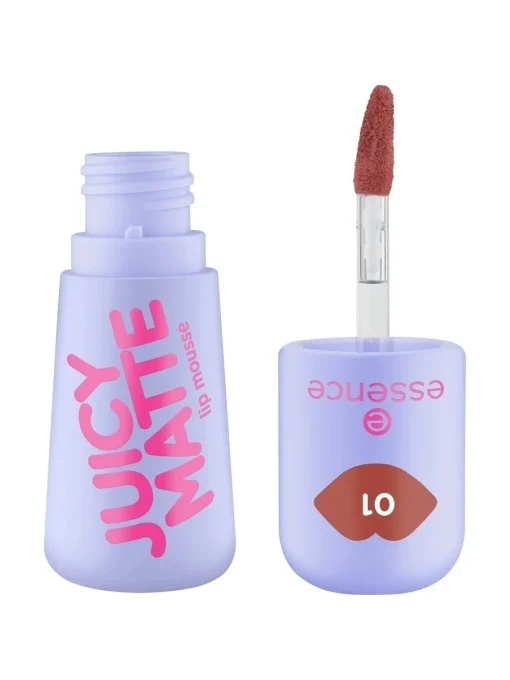 lip-mousse-juicy-matte-01-maple-rouge-essence-2-7-ml~100680093 (1) Lip mousse JUICY MATTE - 01 Maple Rouge, Essence, 2,7 ml - imagine 1
