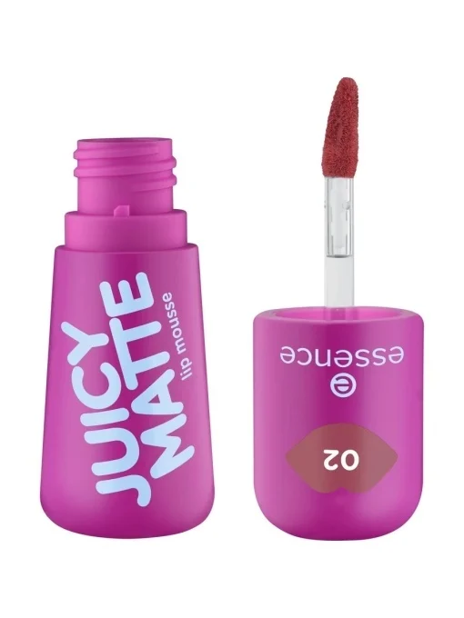 lip-mousse-juicy-matte-02-featherlight-pink-essence-2-7-ml~100680108 Lip mousse JUICY MATTE - 02 Featherlight Pink, Essence, 2,7 ml - imagine 1